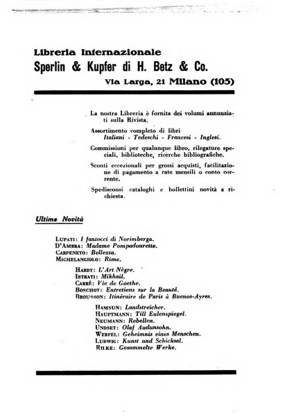 Il convegno rivista di letteratura e di tutte le arti