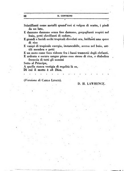 Il convegno rivista di letteratura e di tutte le arti