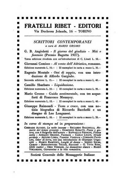 Il convegno rivista di letteratura e di tutte le arti