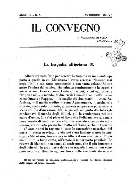 Il convegno rivista di letteratura e di tutte le arti