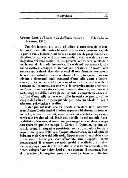 Il convegno rivista di letteratura e di tutte le arti