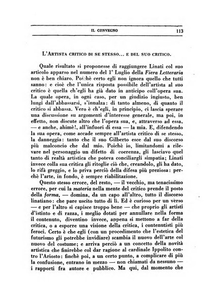 Il convegno rivista di letteratura e di tutte le arti