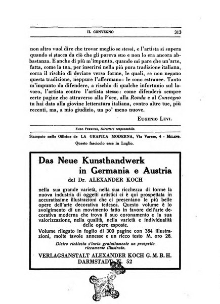 Il convegno rivista di letteratura e di tutte le arti