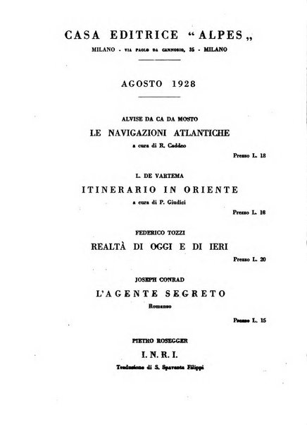 Il convegno rivista di letteratura e di tutte le arti