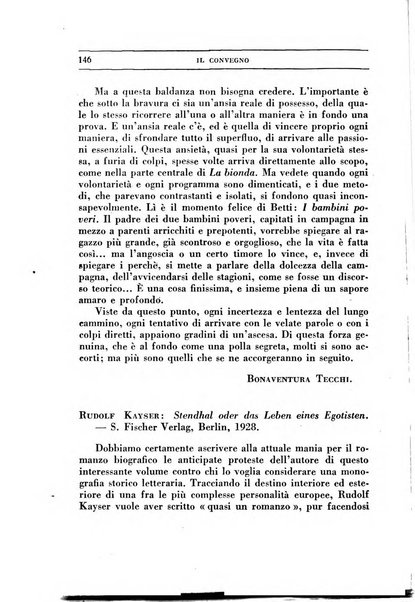 Il convegno rivista di letteratura e di tutte le arti