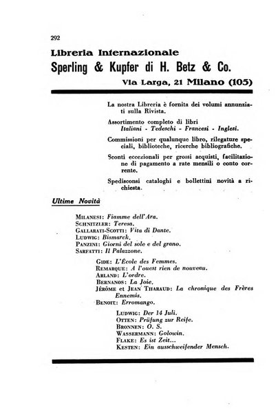 Il convegno rivista di letteratura e di tutte le arti