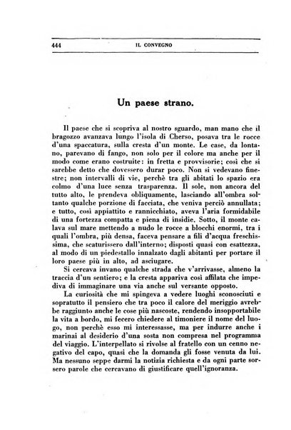 Il convegno rivista di letteratura e di tutte le arti