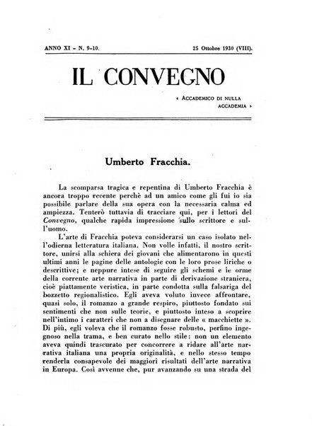 Il convegno rivista di letteratura e di tutte le arti