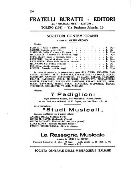 Il convegno rivista di letteratura e di tutte le arti