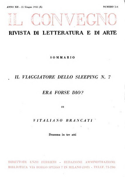 Il convegno rivista di letteratura e di tutte le arti