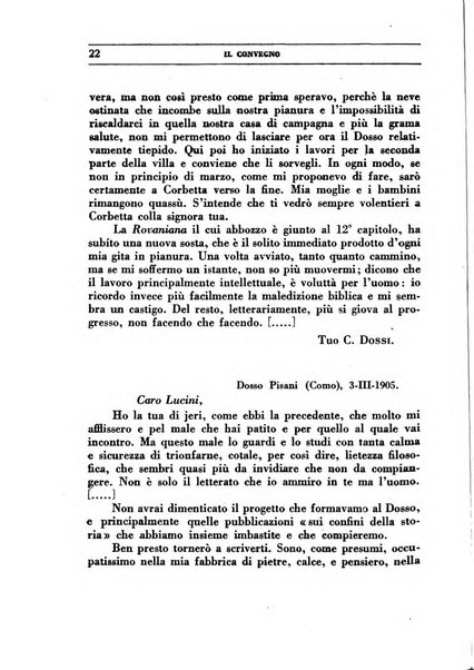 Il convegno rivista di letteratura e di tutte le arti