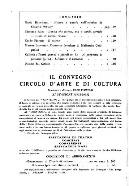 Il convegno rivista di letteratura e di tutte le arti