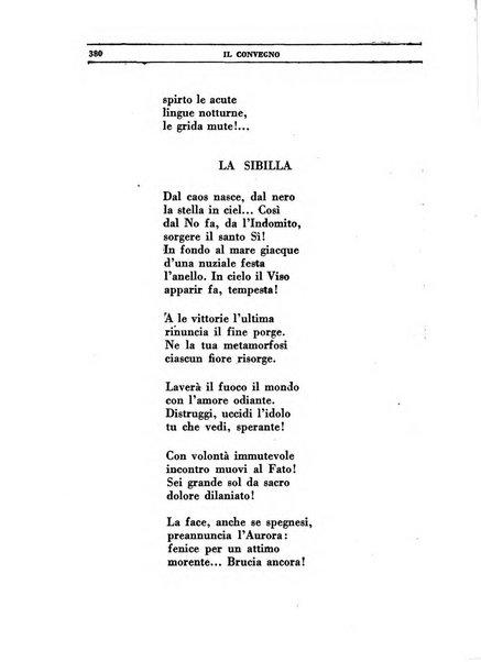 Il convegno rivista di letteratura e di tutte le arti