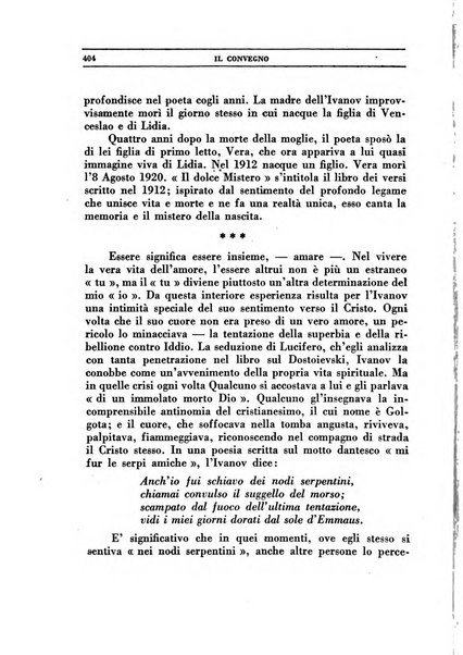 Il convegno rivista di letteratura e di tutte le arti