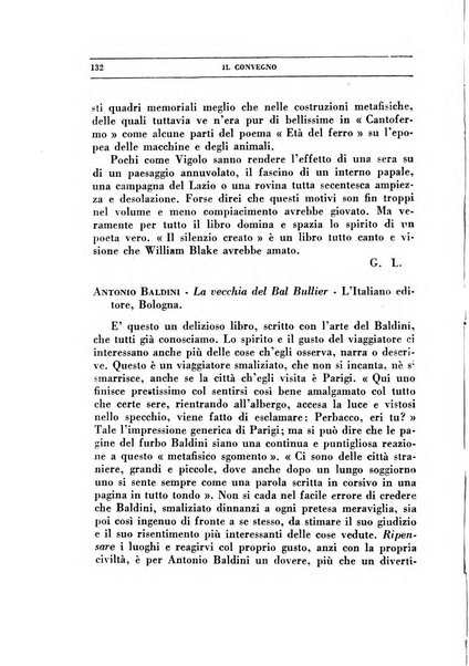 Il convegno rivista di letteratura e di tutte le arti