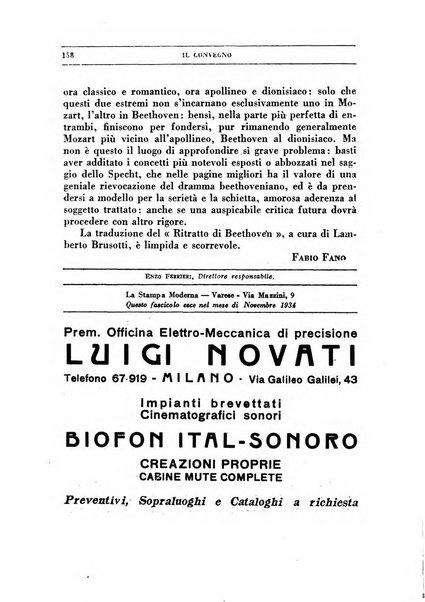 Il convegno rivista di letteratura e di tutte le arti