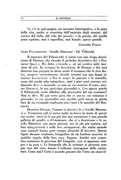 Il convegno rivista di letteratura e di tutte le arti