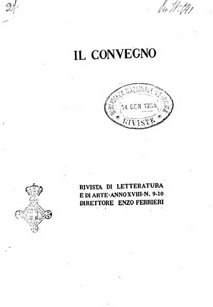 Il convegno rivista di letteratura e di tutte le arti