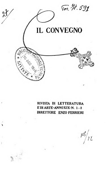 Il convegno rivista di letteratura e di tutte le arti