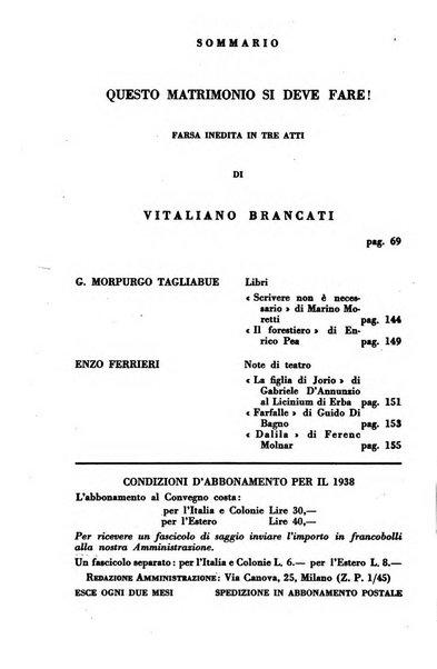 Il convegno rivista di letteratura e di tutte le arti