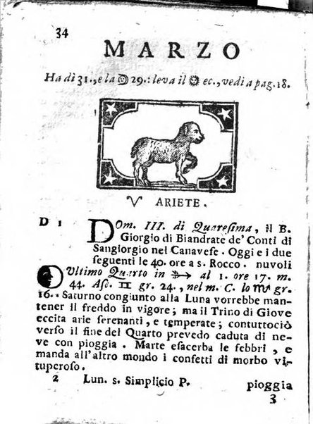 Il corso delle stelle osservato dal pronostico moderno Palmaverde Palmaverde almanacco piemontese ...