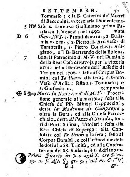 Il corso delle stelle osservato dal pronostico moderno Palmaverde Palmaverde almanacco piemontese ...