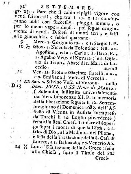 Il corso delle stelle osservato dal pronostico moderno Palmaverde Palmaverde almanacco piemontese ...