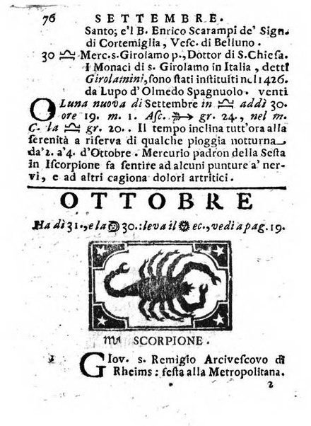 Il corso delle stelle osservato dal pronostico moderno Palmaverde Palmaverde almanacco piemontese ...