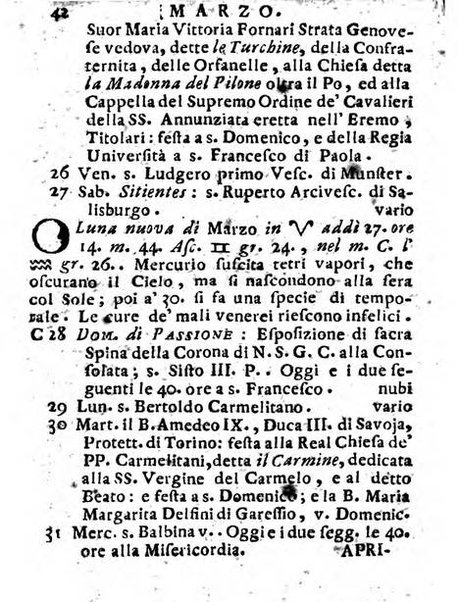 Il corso delle stelle osservato dal pronostico moderno Palmaverde Palmaverde almanacco piemontese ...