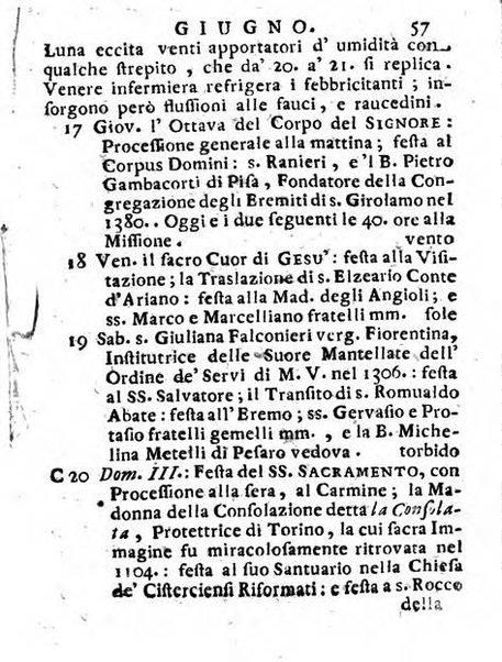 Il corso delle stelle osservato dal pronostico moderno Palmaverde Palmaverde almanacco piemontese ...