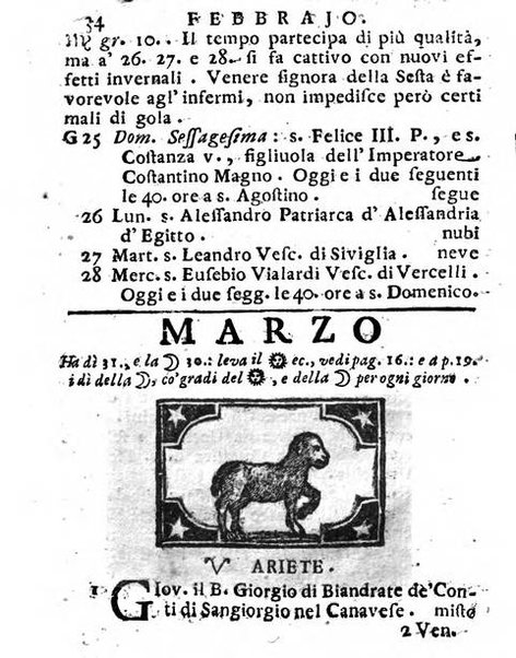 Il corso delle stelle osservato dal pronostico moderno Palmaverde Palmaverde almanacco piemontese ...