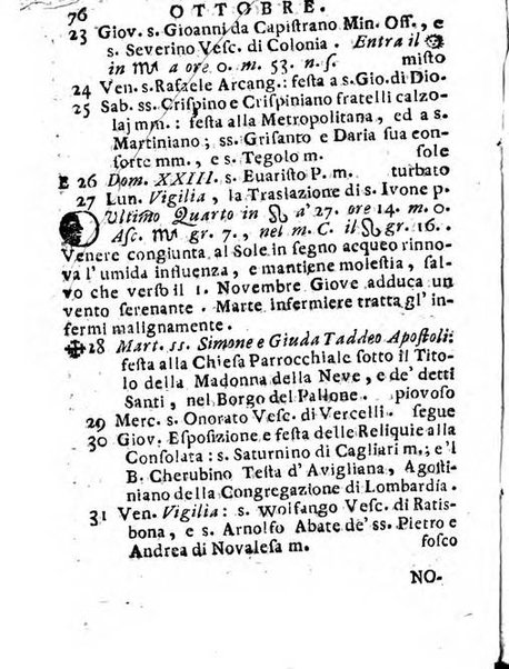 Il corso delle stelle osservato dal pronostico moderno Palmaverde Palmaverde almanacco piemontese ...