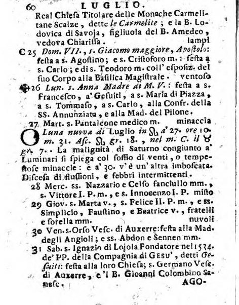 Il corso delle stelle osservato dal pronostico moderno Palmaverde Palmaverde almanacco piemontese ...