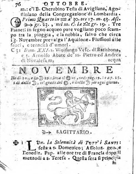 Il corso delle stelle osservato dal pronostico moderno Palmaverde Palmaverde almanacco piemontese ...