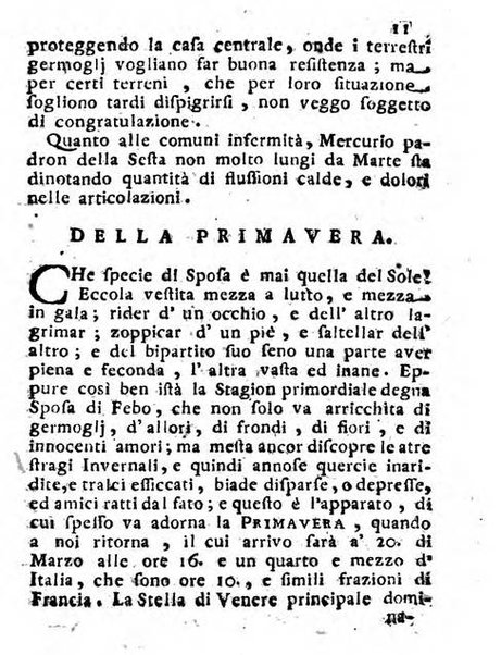 Il corso delle stelle osservato dal pronostico moderno Palmaverde Palmaverde almanacco piemontese ...