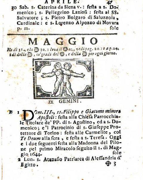 Il corso delle stelle osservato dal pronostico moderno Palmaverde Palmaverde almanacco piemontese ...