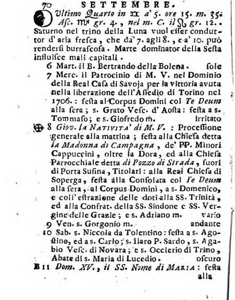 Il corso delle stelle osservato dal pronostico moderno Palmaverde Palmaverde almanacco piemontese ...