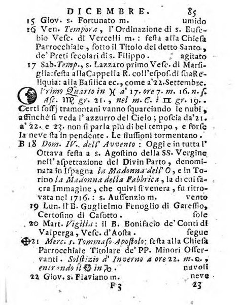 Il corso delle stelle osservato dal pronostico moderno Palmaverde Palmaverde almanacco piemontese ...