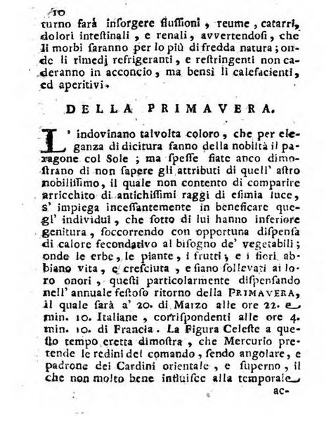 Il corso delle stelle osservato dal pronostico moderno Palmaverde Palmaverde almanacco piemontese ...