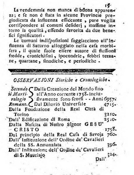 Il corso delle stelle osservato dal pronostico moderno Palmaverde Palmaverde almanacco piemontese ...