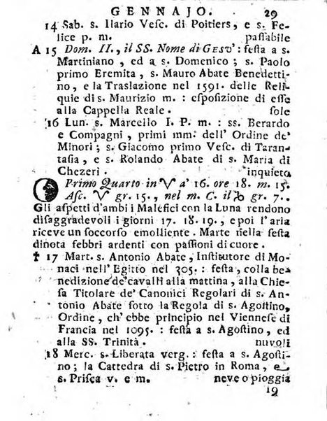 Il corso delle stelle osservato dal pronostico moderno Palmaverde Palmaverde almanacco piemontese ...