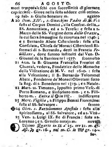 Il corso delle stelle osservato dal pronostico moderno Palmaverde Palmaverde almanacco piemontese ...