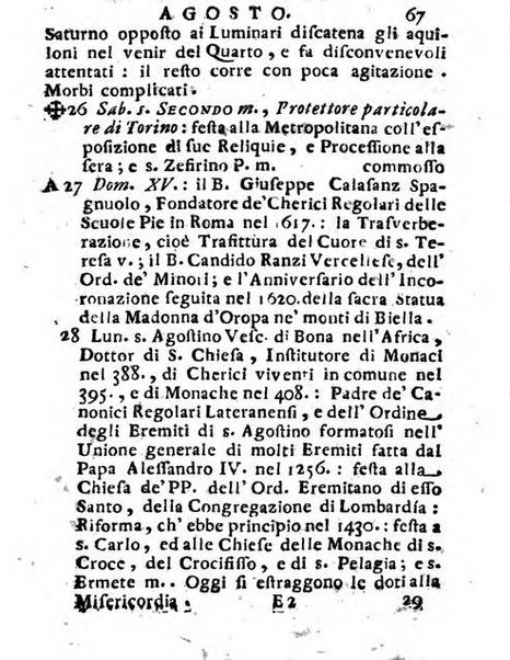 Il corso delle stelle osservato dal pronostico moderno Palmaverde Palmaverde almanacco piemontese ...