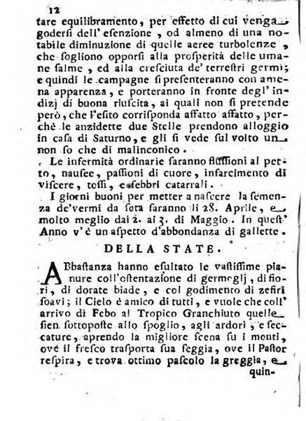 Il corso delle stelle osservato dal pronostico moderno Palmaverde Palmaverde almanacco piemontese ...