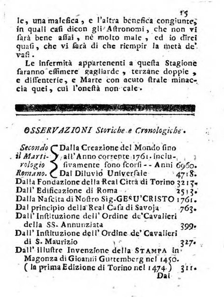 Il corso delle stelle osservato dal pronostico moderno Palmaverde Palmaverde almanacco piemontese ...