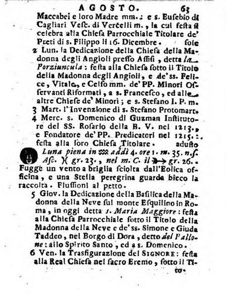 Il corso delle stelle osservato dal pronostico moderno Palmaverde Palmaverde almanacco piemontese ...