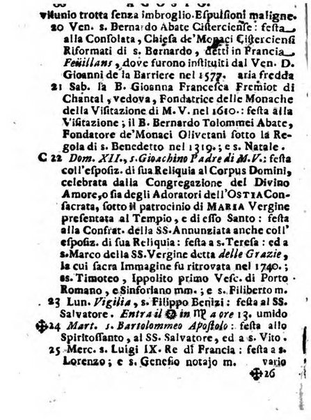 Il corso delle stelle osservato dal pronostico moderno Palmaverde Palmaverde almanacco piemontese ...