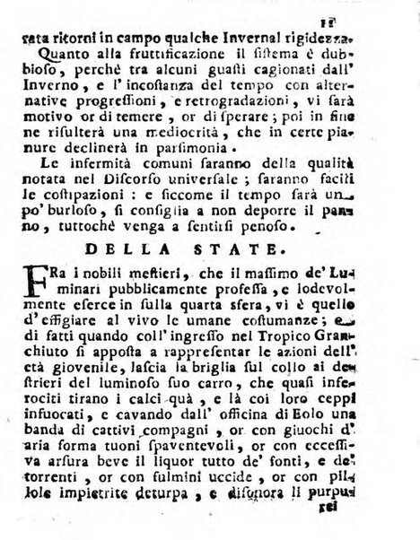 Il corso delle stelle osservato dal pronostico moderno Palmaverde Palmaverde almanacco piemontese ...