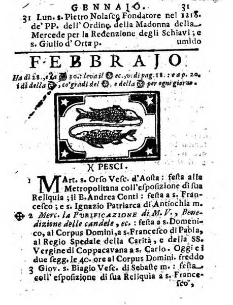 Il corso delle stelle osservato dal pronostico moderno Palmaverde Palmaverde almanacco piemontese ...