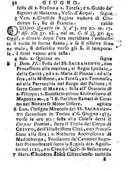 Il corso delle stelle osservato dal pronostico moderno Palmaverde Palmaverde almanacco piemontese ...